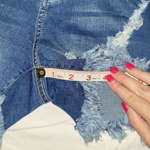 3/$15 Cut Off Distressed Jean Shorts Size Small - Picture 6 of 6